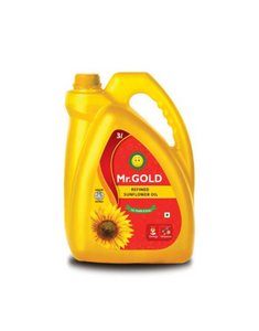 Mr.Gold Refined Sunflower Oil  Can, 3 L