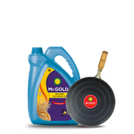 Mr.Gold Refined Rice Bran Oil Can 5L with Iron Dosa Tawa worth Rs.250
