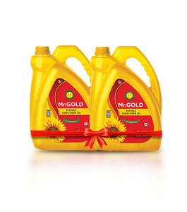Mr.Gold Refined Sunflower Oil Can,5L Set of 2 – Total 10 L