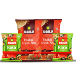 Daily Powder Pack Combo (Daily Aata(1kg*2)+ Daily rava(500g*2)) - Total -3kg