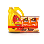 Golden Grain Combo (Mr. Gold Sunflower oil 3L + Sunraja Daily Chakki fresh Atta 1kg*2) - Total 5 kg