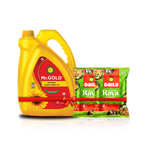 Golden Rava Delight Combo (Mr. Gold Sunflower oil 5L,  Daily Rava (500g*2))-Total-6kg