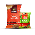 Daily Essentials Duo(Daily Aata(1kg)+ Daily rava(500g))-Total-1.5kg