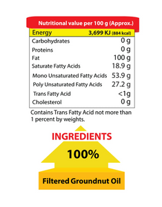 Mr.Gold Groundnut Oil Pet, 1 L