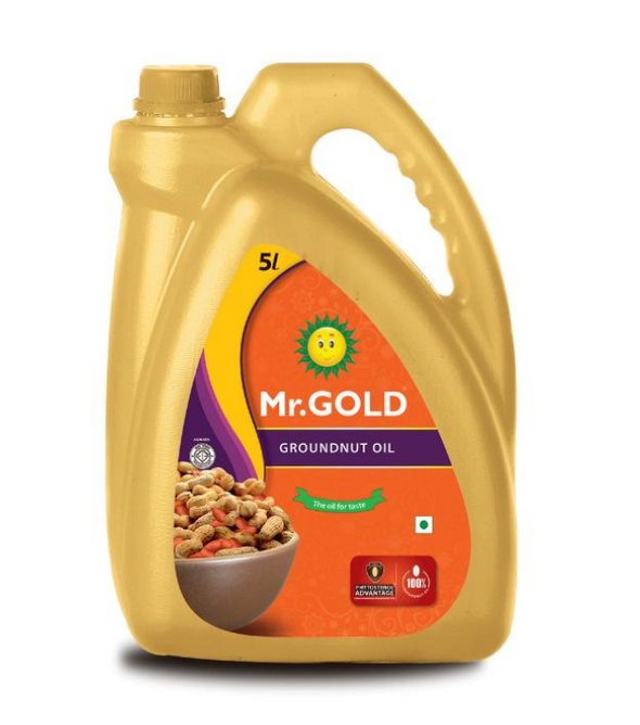 Mr.Gold Groundnut Oil Can, 5 L