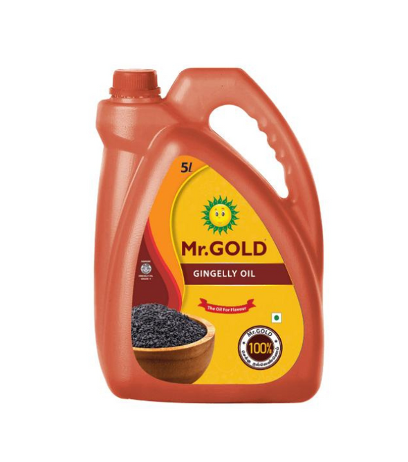 Mr. Gold Cold Pressed Gingelly Oil Can, 5 L