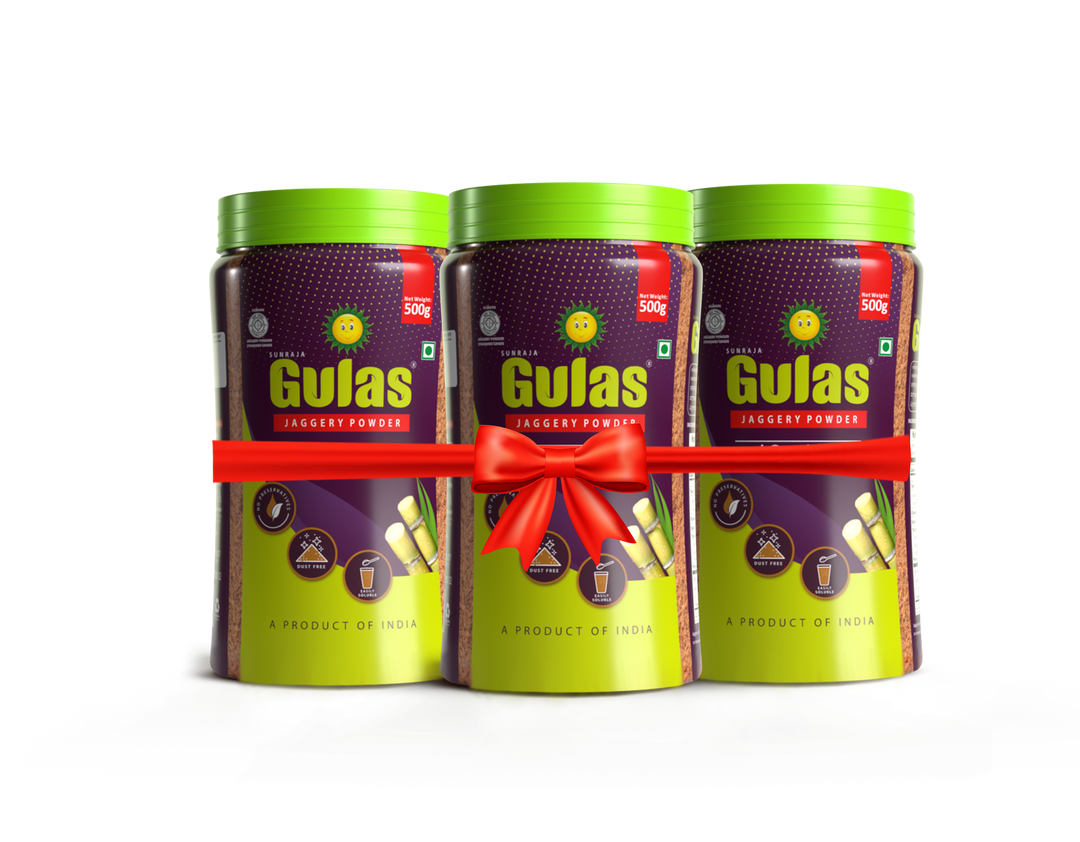 Gulas Jaggery Powder Pet 500G, Set of 3 – Total 1.5 KG