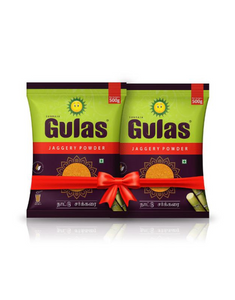 Gulas Jaggery Powder Pouch Combo Set of 2, 500 G - Total 1KG