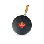 Mr.Gold Iron Dosa Tawa/Tava for Dosa/Roti/Chappati/Naan with Strong Wooden Handle 11 Inch,100% Iron and traditionally made, Long lasting.