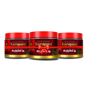 Gulas Karupatti Powder ,Set of 3 Pet , Total-510G
