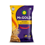 Mr. Gold Refined Rice Bran Oil Pouch, 1 L