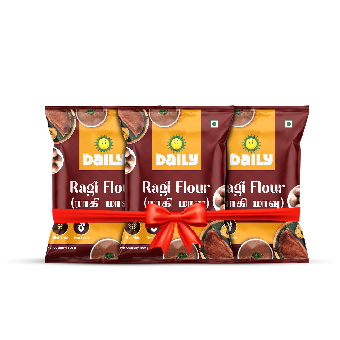 Sunraja Daily Ragi flour Set of 3 - Total 1.5 Kg
