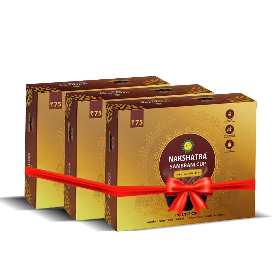 Nakshatra Sambrani Cup, Set of 3