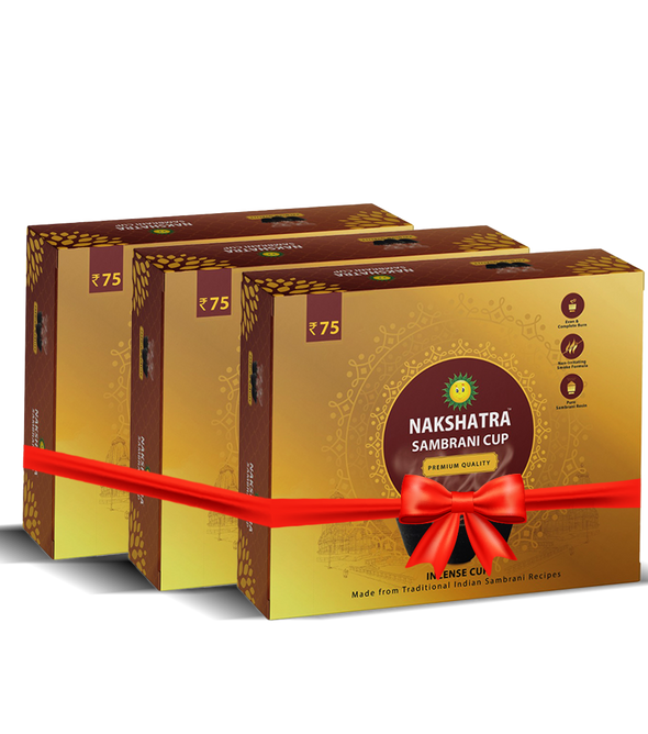 Nakshatra Sambrani Cup, Set of 3