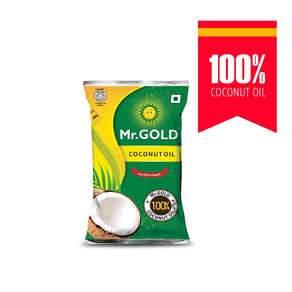 Mr.Gold Coconut Oil Pouch, 1 L