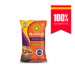 Mr.Gold Groundnut Oil Pouch, 1 L