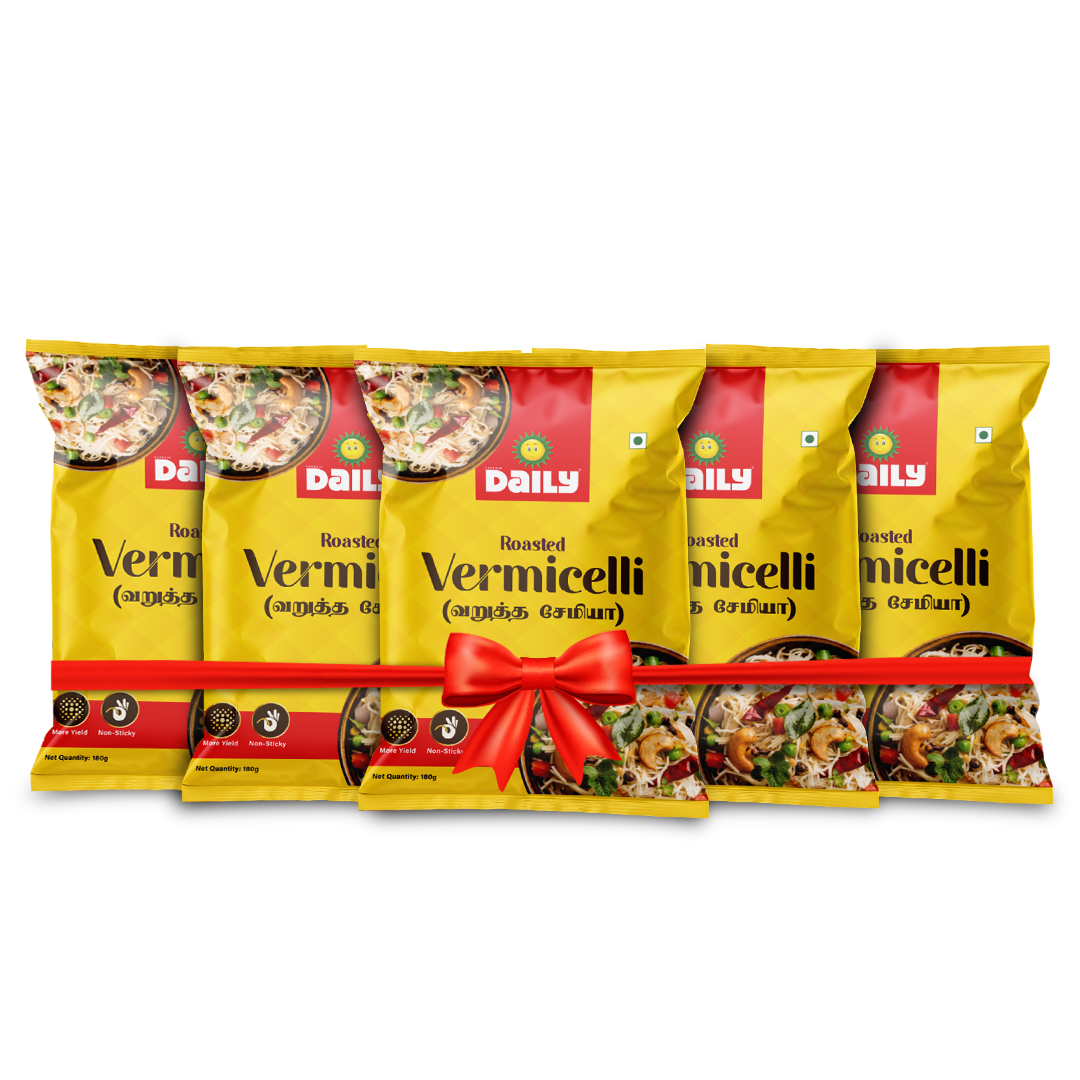 Sunraja Daily Vermicelli Combo 180G, Set of 5- Total 900G