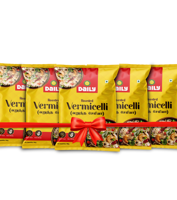 Sunraja Daily Vermicelli Combo 180G, Set of 5- Total 900G