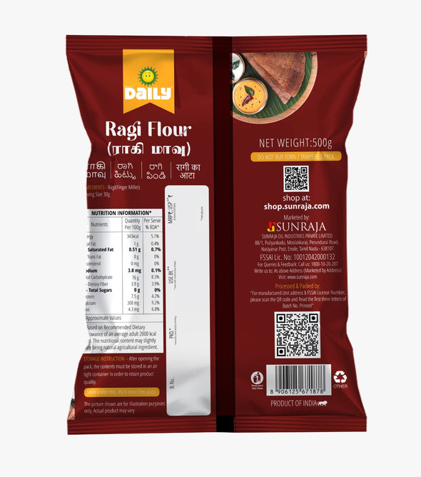 Sunraja Daily Ragi flour Set of 2 - Total 1 Kg