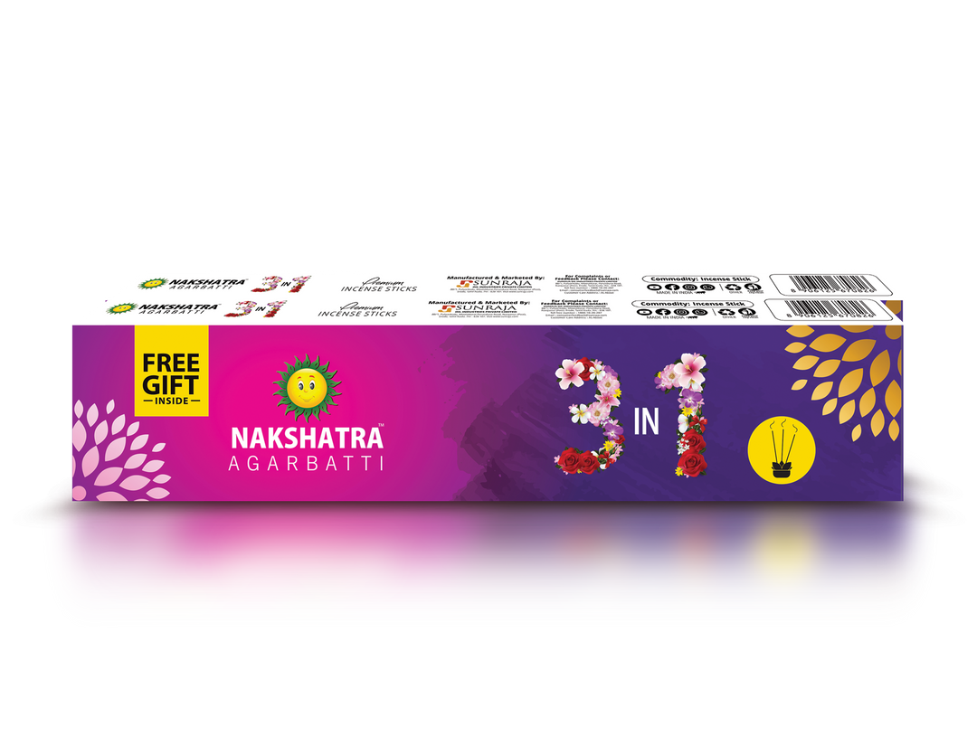 Nakshatra Agarbatti 3 in 1 Pack of 2