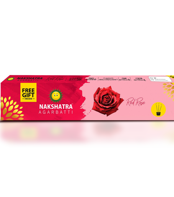 Nakshatra Agarbatti Red Rose Pack of 3