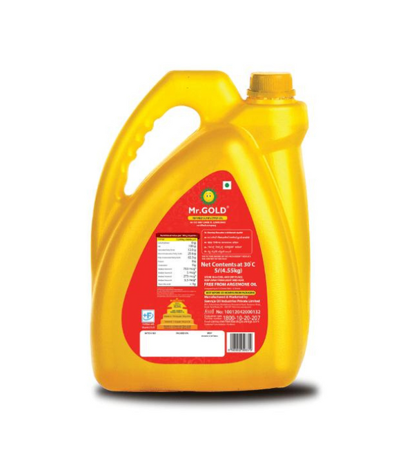 Mr.Gold Refined Sunflower Oil  Can, 5 L